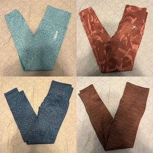 Gymshark leggings set of 4